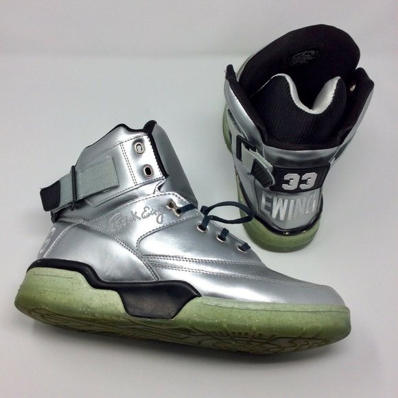 Patrick Ewing 33 Hi Platinum Silver Ice Soles 12 - Picture 2 of 9